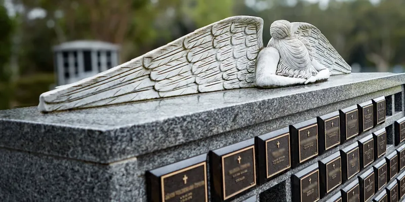 A columbarium niche