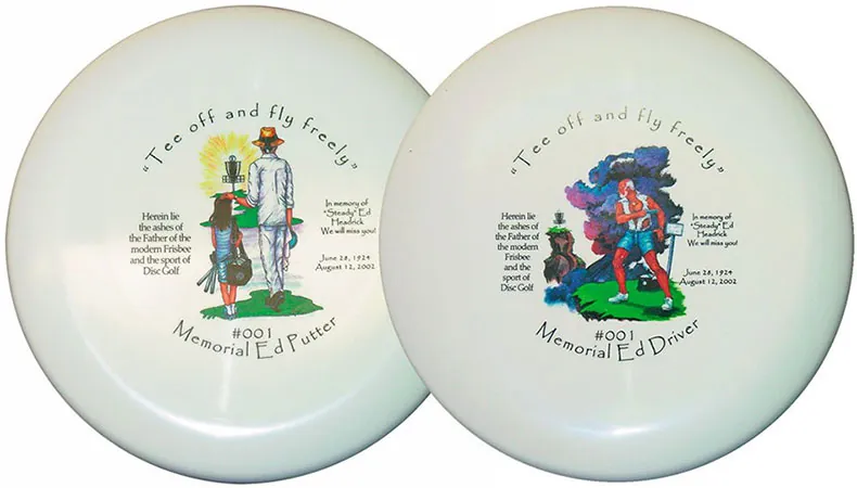 Pressed into frisbees or sports gear