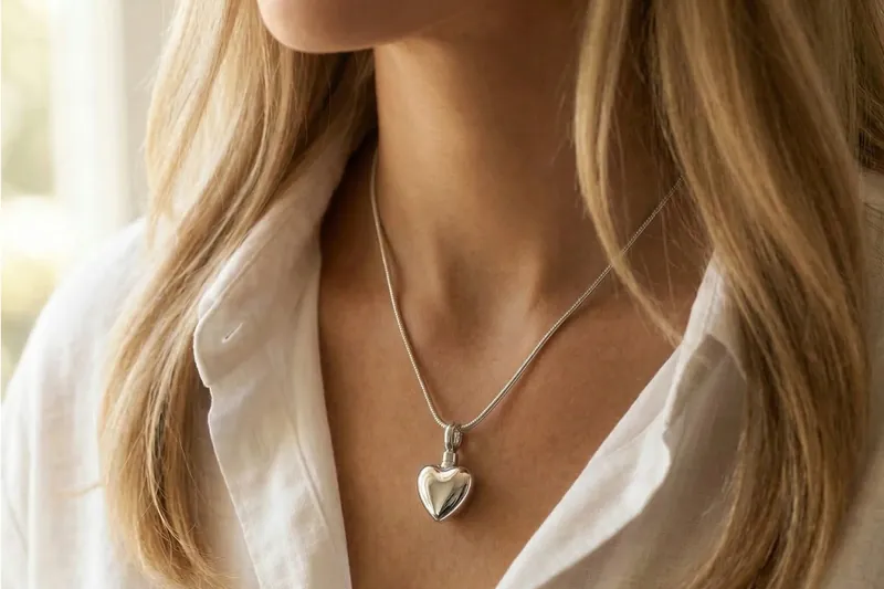 Keepsake urn necklace