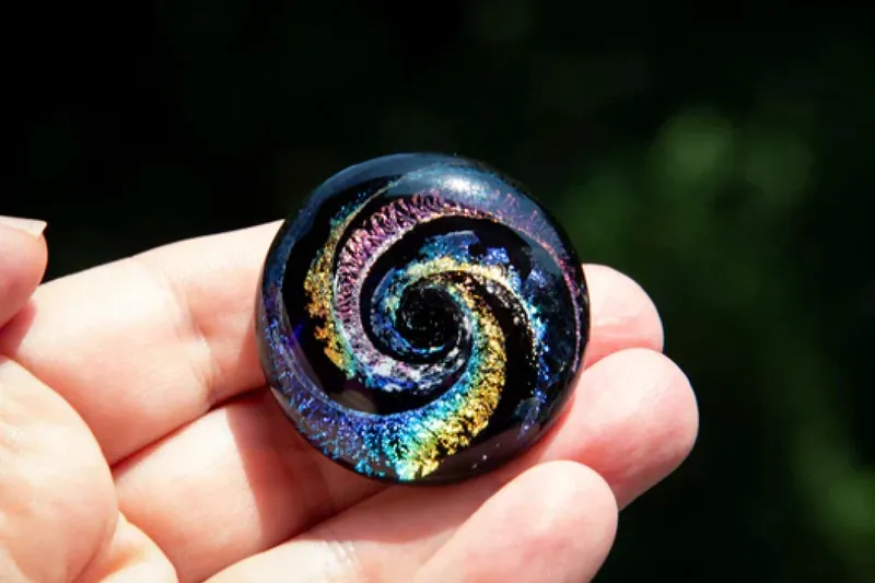 Glass memorial marbles