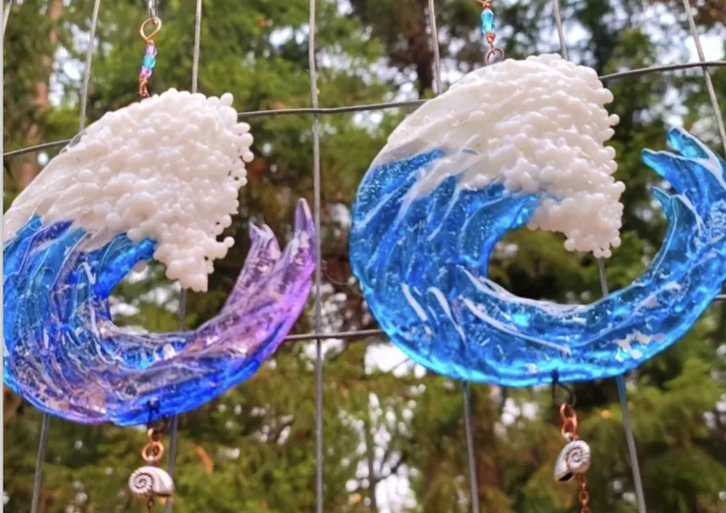 A cremation sun catcher