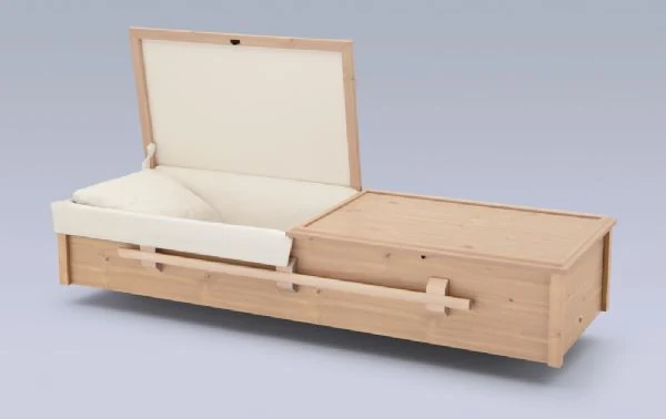 Cremation caskets: renting, buying, types and costs