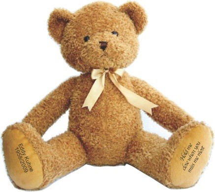 teddy bear that holds ashes