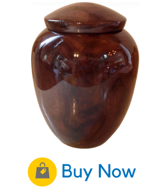 Walnut PuHandmade Wooden Urn