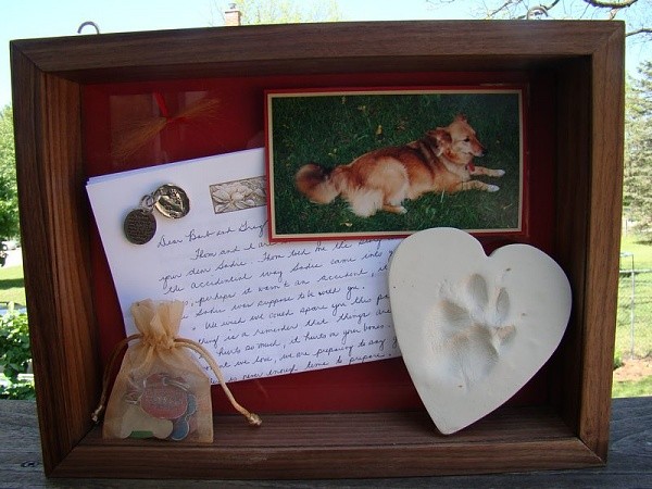 dog ashes memorial box