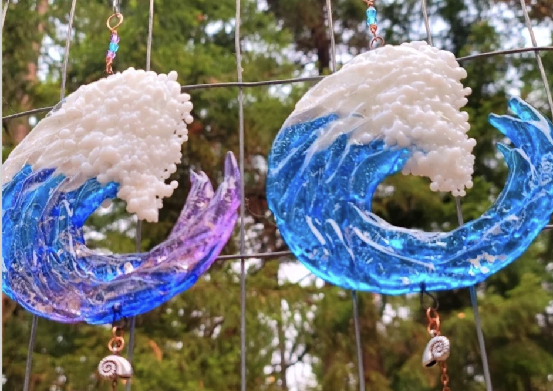 A cremation sun catcher